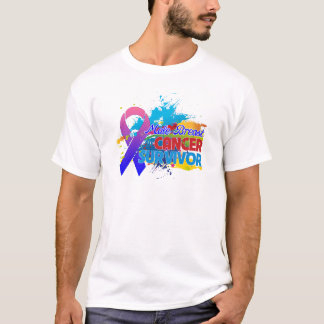 Camiseta Chapoteo del color - superviviente masculino del