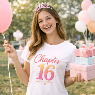 Camiseta Chapter 16 Sweet Sixteen Birthday Celebration