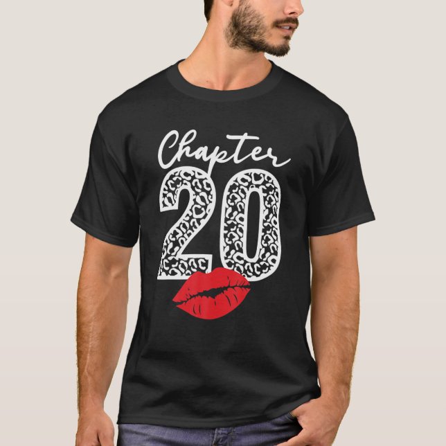 Camiseta Chapter 20 Lips Happy Birthday Leopard 20 Years Bo (Anverso)