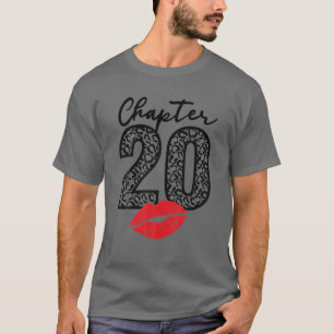 Camiseta Chapter 20 Lips Happy Birthday Leopard 20 Years Bo