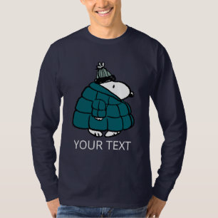 Camiseta Chaqueta acolchada de invierno de Snoopy   Peanuts