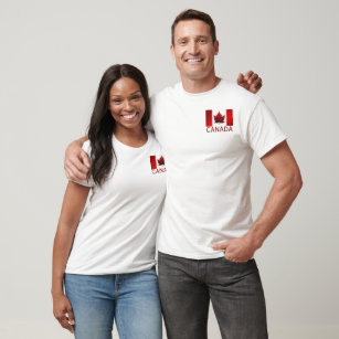 Camiseta Chaqueta canadiense personalizada para hombres