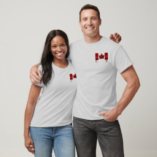 Camiseta Chaqueta canadiense personalizada para hombres