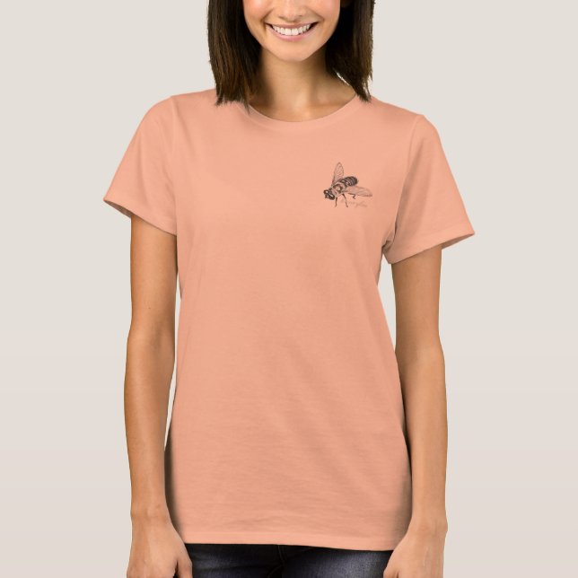 Camiseta Chaqueta de abeja de miel para mujeres (Anverso)