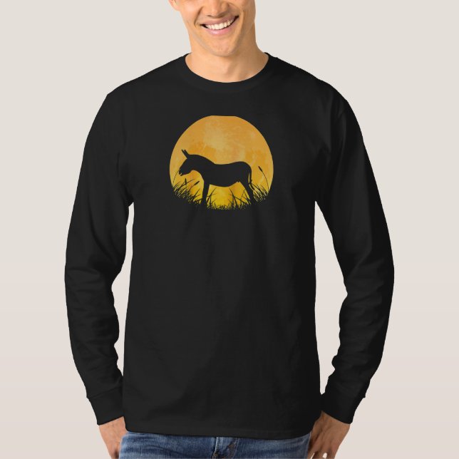 Camiseta Chaqueta de burro fácil de Halloween Jackass Mule  (Anverso)