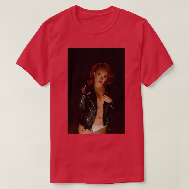 Camiseta Chaqueta de cuero (Diseño del anverso)