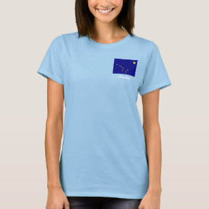 Camiseta Chaqueta de la bandera del estado de Alaska