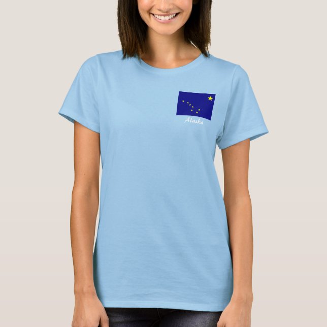 Camiseta Chaqueta de la bandera del estado de Alaska (Anverso)