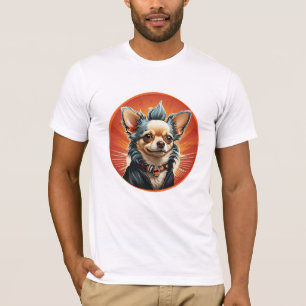 Camiseta Chaqueta de motocicleta para perro Chihuahua con m