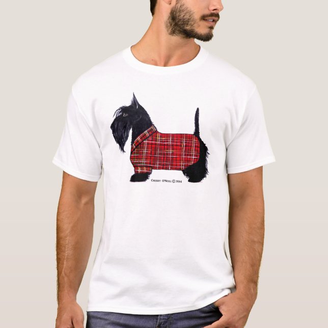Camiseta Chaqueta del día de fiesta del escocés (Anverso)