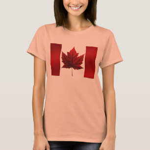 Camiseta Chaqueta deportiva con bandera de Canadá para muje