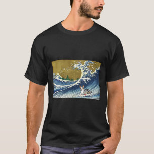 Camiseta Chaqueta divertida de surf vintage retro con olas 