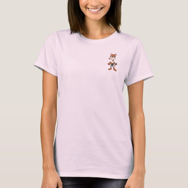 Camiseta Chaqueta femenina con personalizado de tigre de se (Anverso)