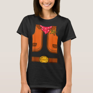 Camiseta Chaqueta Vaquera Divertida Sheriff Occidental Hall