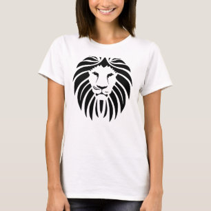 Camiseta Chaqueta vaquera para mujer con león geométrico ar