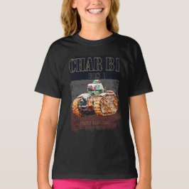 Camiseta Char B1 Bis Heavy Tank francés de la Segunda Guerr