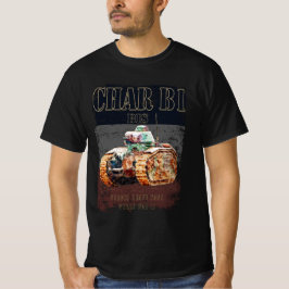 Camiseta Char B1 Bis Heavy Tank francés de la Segunda Guerr