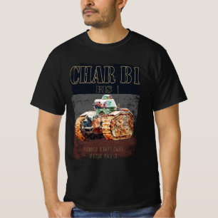 Camiseta Char B1 Bis Heavy Tank francés de la Segunda Guerr
