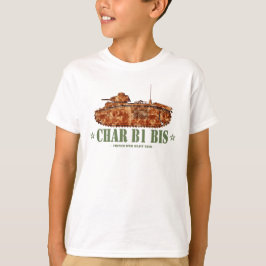 Camiseta Char B1 bis Segunda Guerra Mundial Dos tanques pes