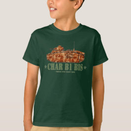 Camiseta Char B1 bis Segunda Guerra Mundial Dos tanques pes