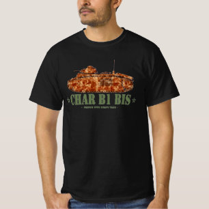 Camiseta Char B1 bis Segunda Guerra Mundial Dos tanques pes