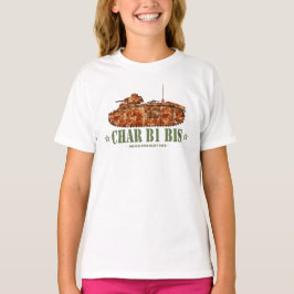 Camiseta Char B1 bis Segunda Guerra Mundial Dos tanques pes