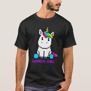 Camiseta Charac de videojuegos de 8 bits de Cute Unicorn Ga