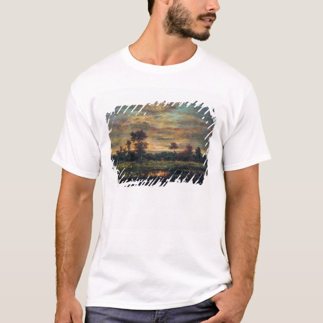 Camiseta Charca en el borde de una madera (Anverso)