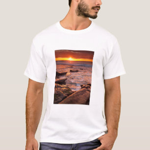Camiseta Charcas de marea al atardecer, California