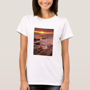 Camiseta Charcas de marea al atardecer, California