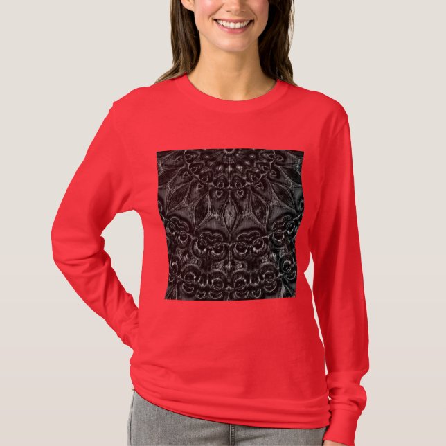 Camiseta Charcoal Mandala  T-Shirt (Anverso)