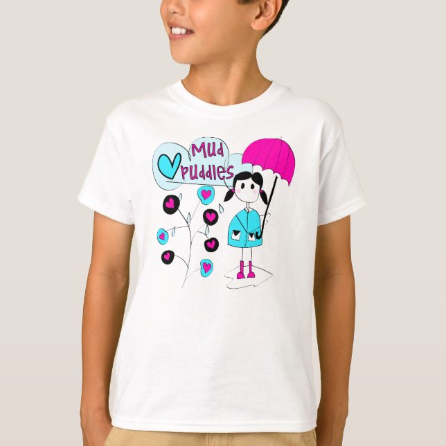 Camiseta Charcos de fango del amor del chica I (Anverso)