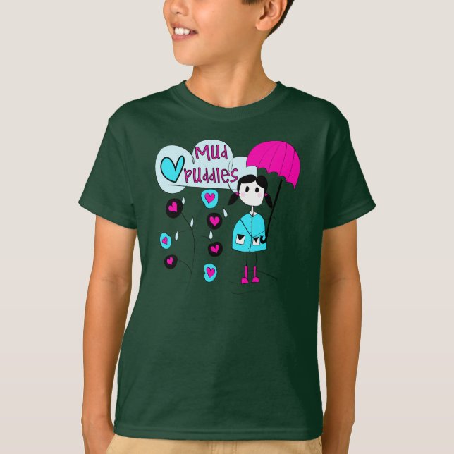 Camiseta Charcos de fango del amor del chica I (Anverso)