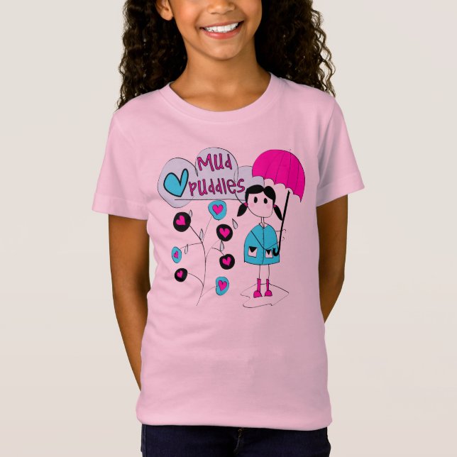 Camiseta Charcos de fango del amor del chica I (Anverso)