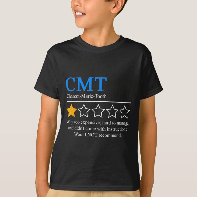 Camiseta Charcot Marie Tooth Disease Awareness Cmt Not Reco (Anverso)
