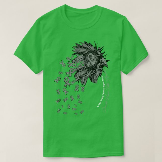 Camiseta CharcotMarieTooth Awareness sunflower nadie lucha (Diseño del anverso)