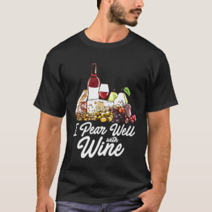 Camiseta Charcuterie Board Funny Foodie Wine Cheese Pairing