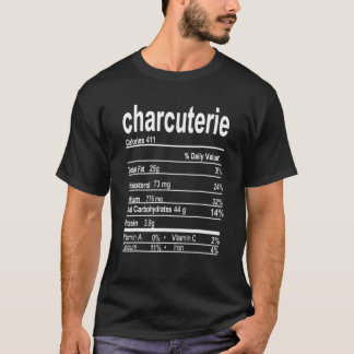 Camiseta Charcuterie Nutrition Hacts Funny Thanksending Chr