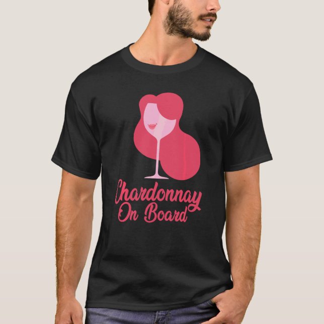Camiseta Chardonnay A Bordo De Funny Wine Chicas Fiesta Cit (Anverso)