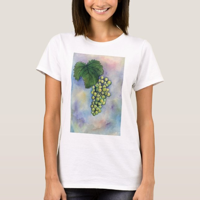 Camiseta Chardonnay Wine Grapes Shirt (Anverso)