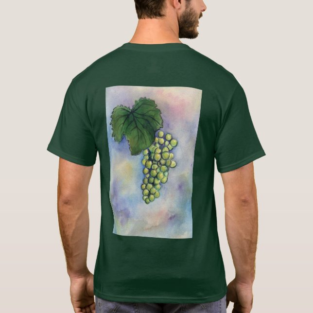 Camiseta Chardonnay Wine Grapes Shirt (Reverso)