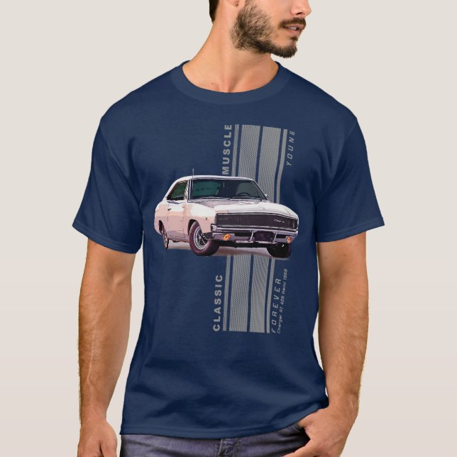 Camiseta Charger RT 426 Hemi Classic American Muscle s Vint (Anverso)