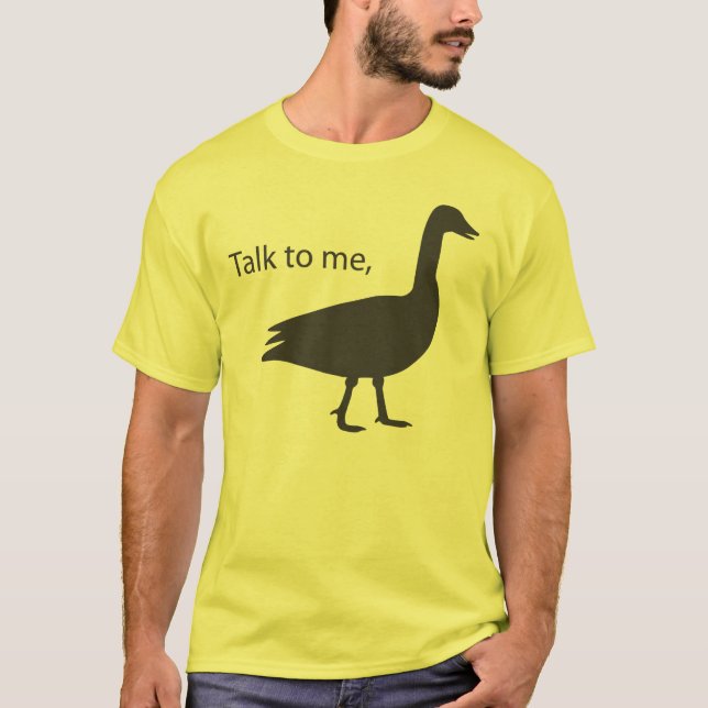 Camiseta Charla a mí ganso en American Apparel (Anverso)
