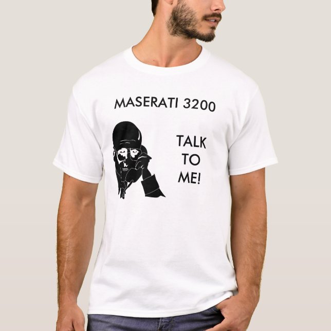 Camiseta Charla a mí superior (Anverso)