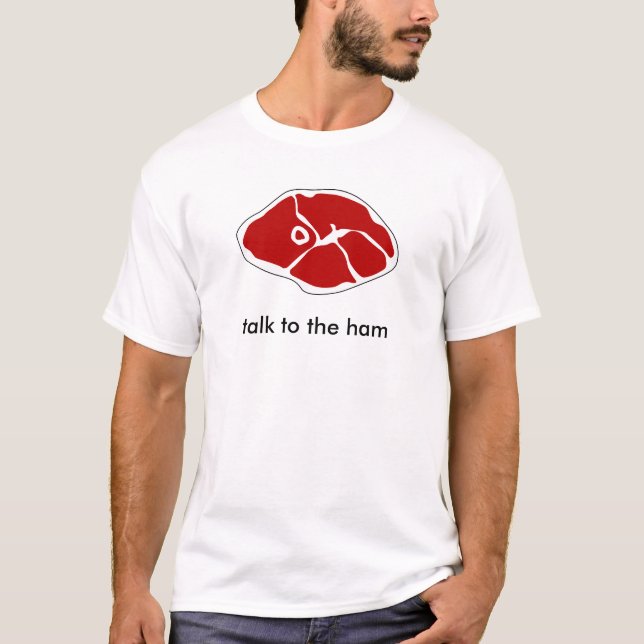 Camiseta charla al jamón (Anverso)