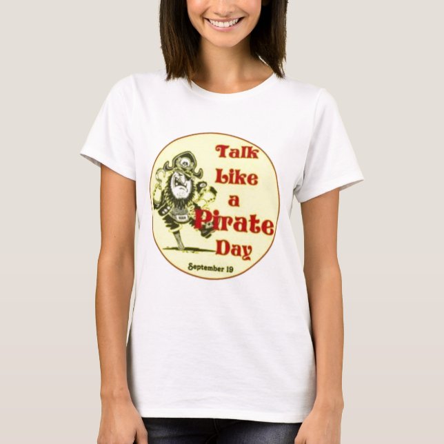 Camiseta Charla como un día del pirata (Anverso)