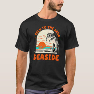 Camiseta Charla Con La Playa De Arena Oregón Océano Verano
