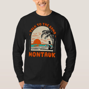 Camiseta Charla Con Sand Montauk Beach New York Ocean Summ