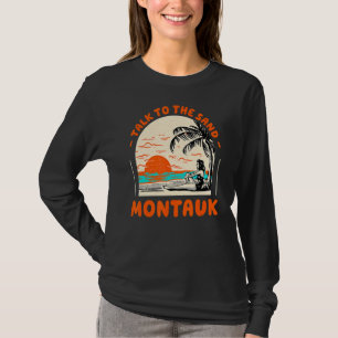 Camiseta Charla Con Sand Montauk Beach New York Ocean Summ