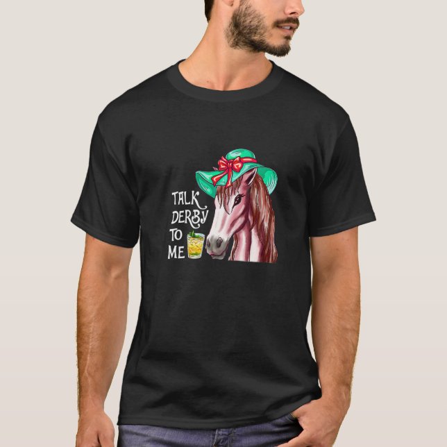 Camiseta Charla De Caballos Derby Para Mí Mint Juleps Derby (Anverso)